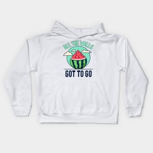 all the walls have got to go - free palestine Kids Hoodie